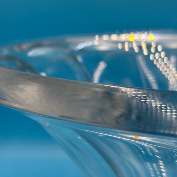 Very Large Bohemia Pedestal Crystal Bowl. Lead Crystal Dish. Candy Dish. - Picture 3 of 9